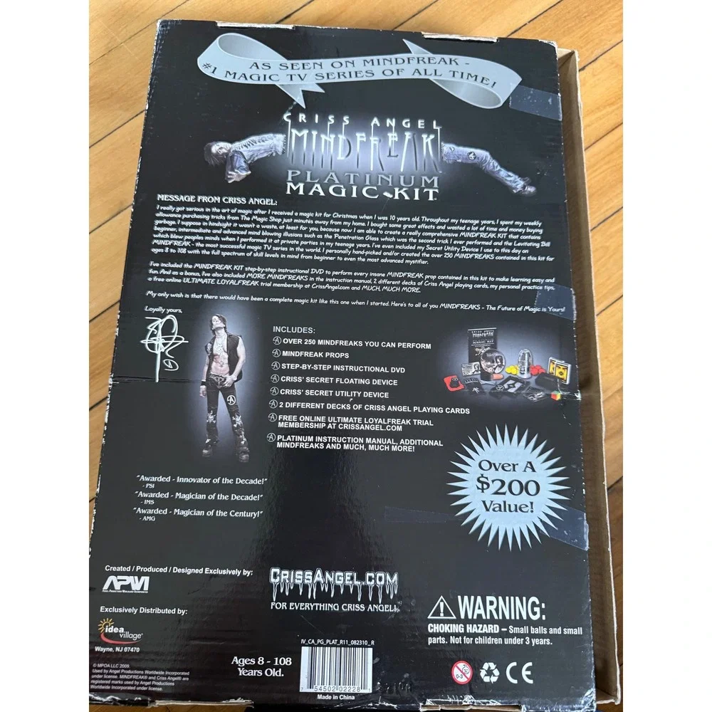 Criss Angel‎ Platinum Magic Kit Complete set